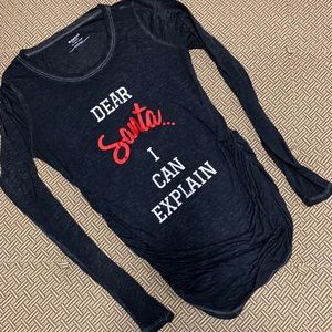 XS maternity Christmas shirt